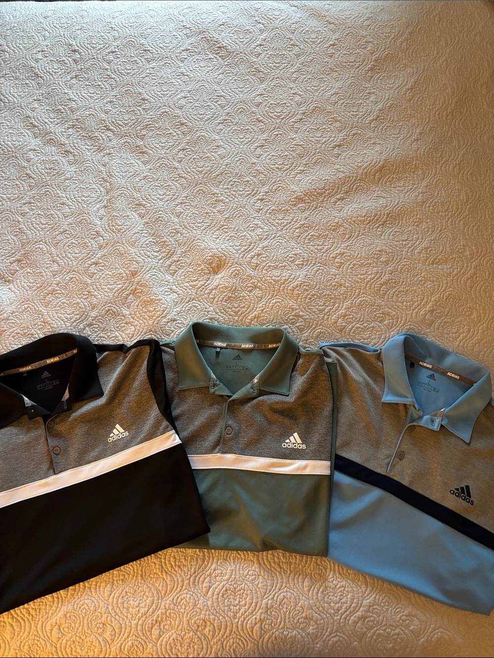 Bundle - 3 Adidas Golf Polos